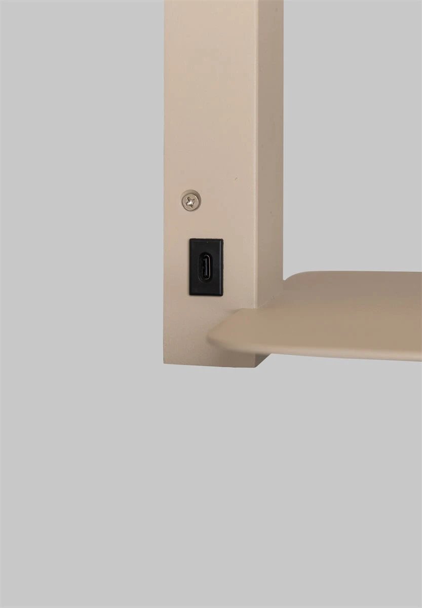 Wandlamp Florence met witte kap Ø18 x 15cm by it's about RoMi