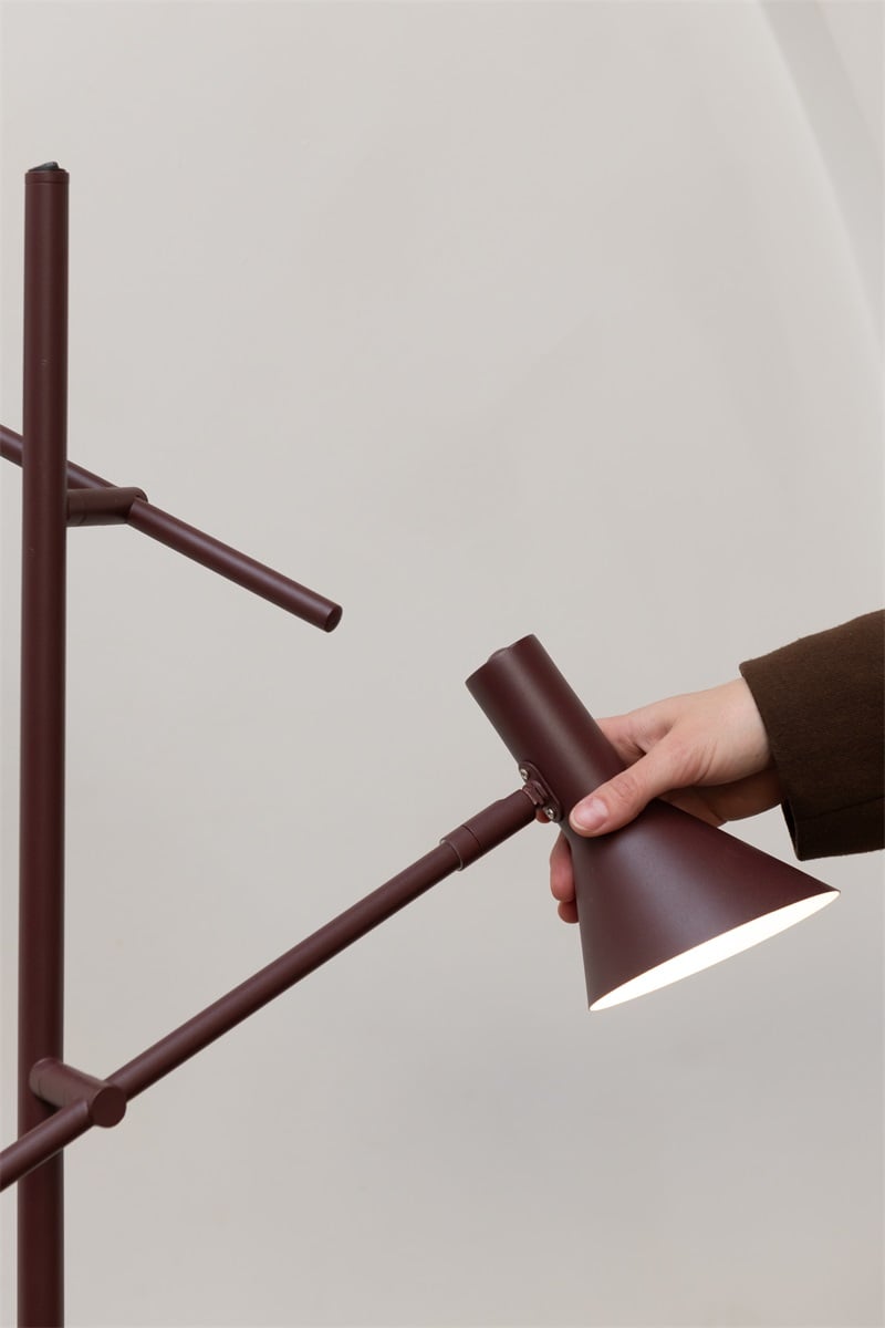 Vloerlamp Izmir, burgundy