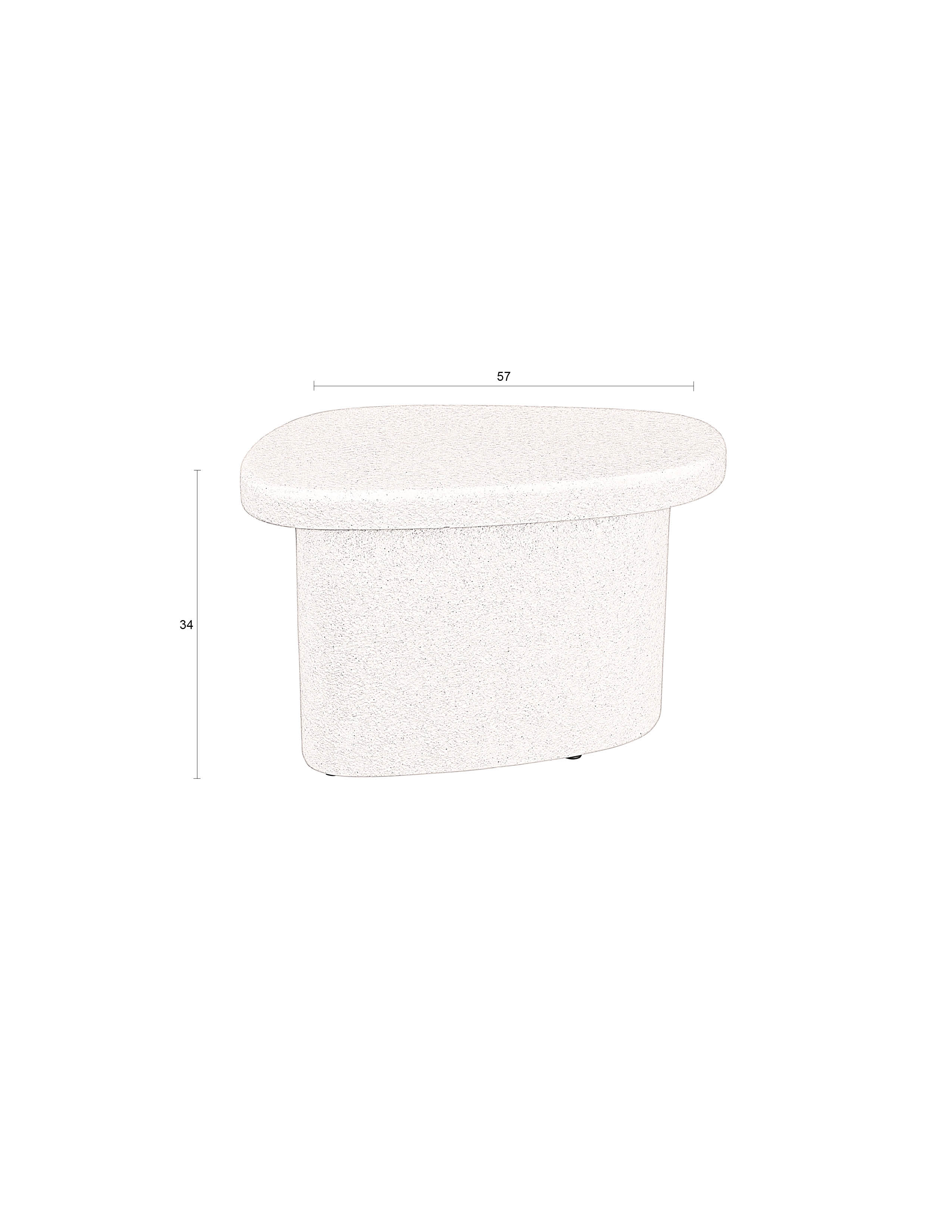 Bijzettafel Veda Low by Dutchbone