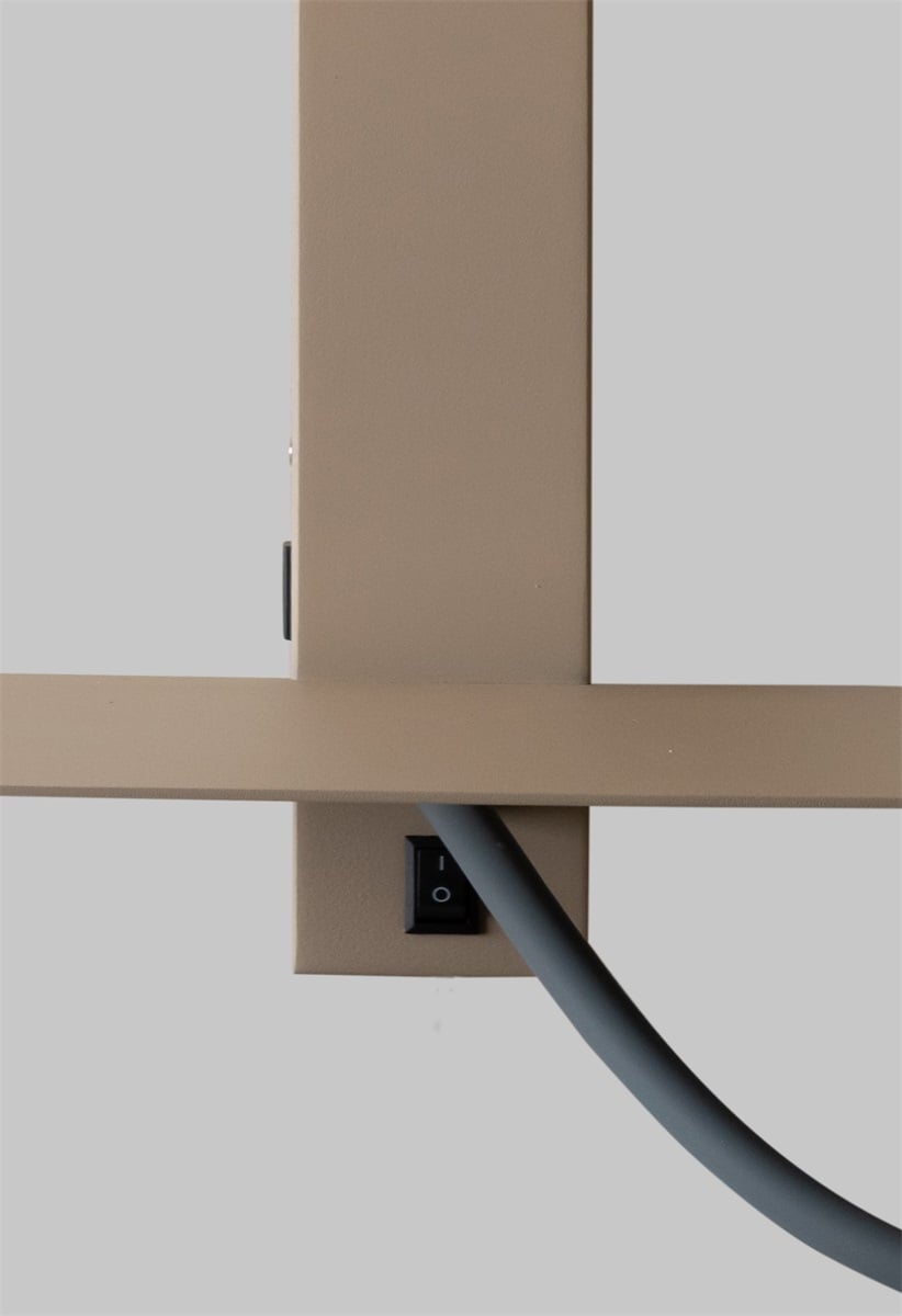 Wandlamp Florence met leeslampje zandkleurige kap by it's about RoMi