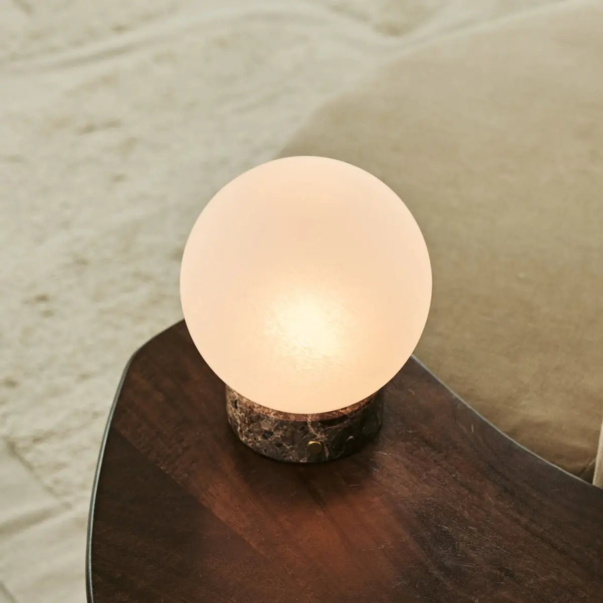 Tafellamp oplaadbaar Heem Brown/Emperador Dark