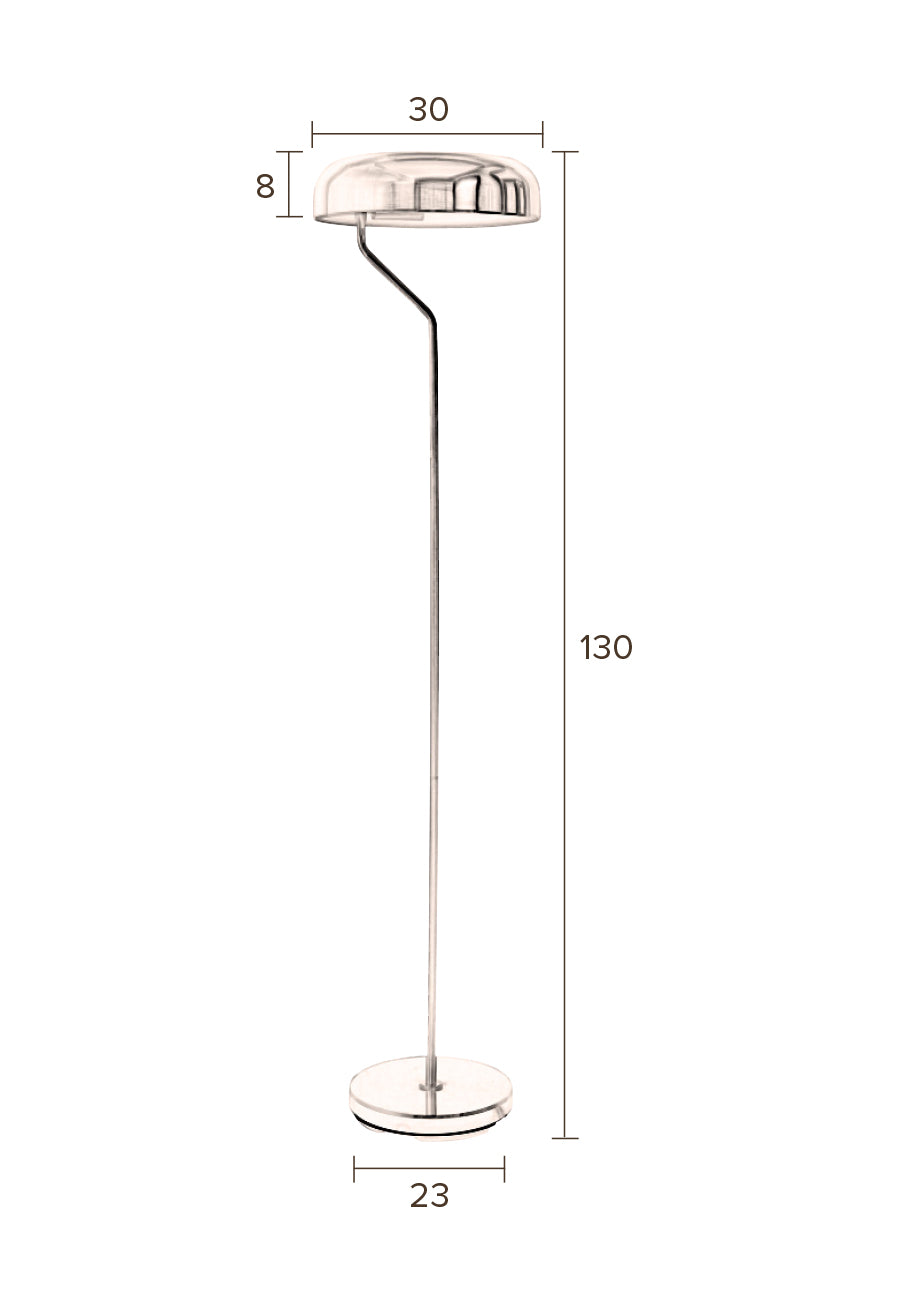 Floor Lamp Eclipse Brass