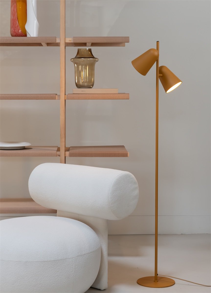 Vloerlamp Salamanca, mosterd