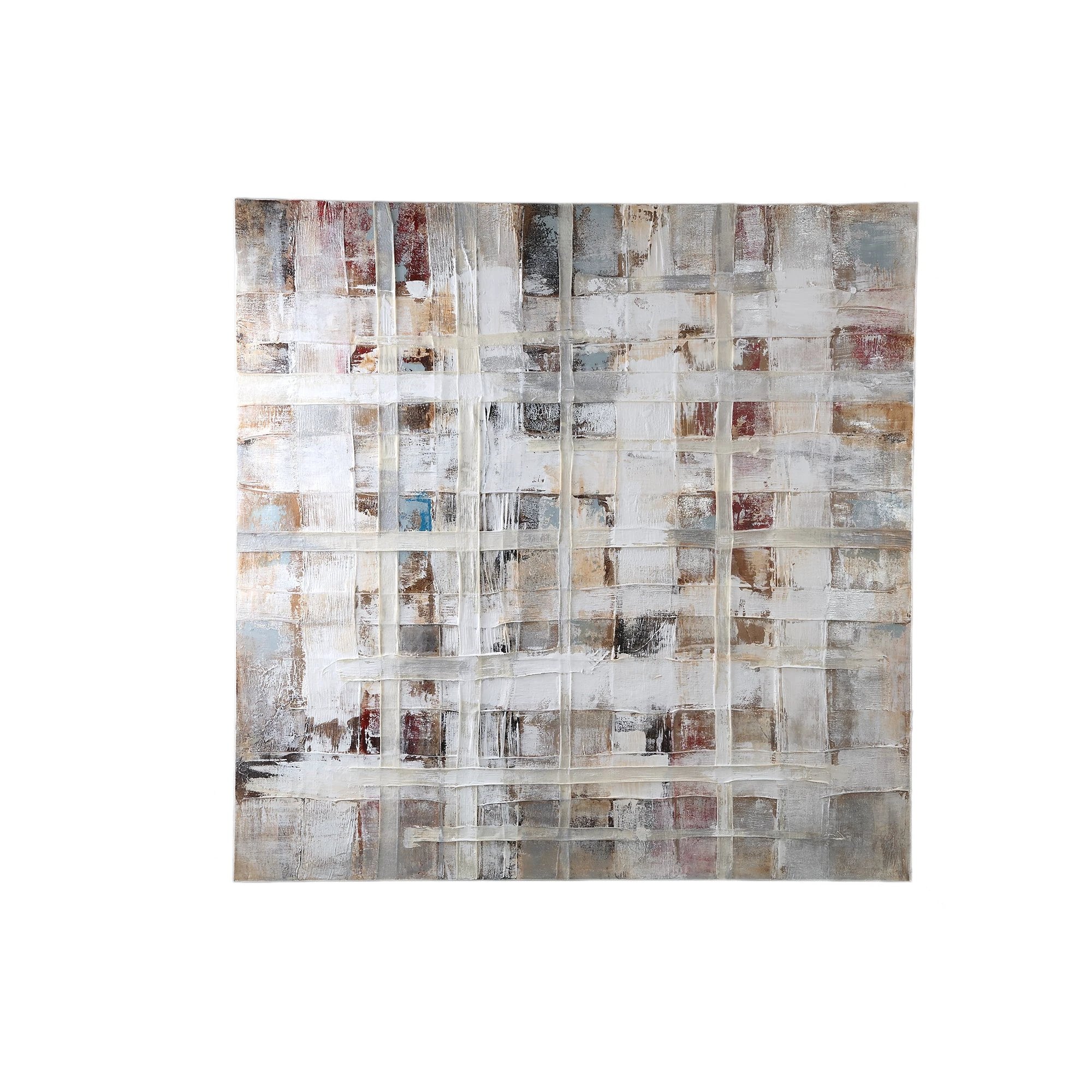 Julitta Crème Canvas Wandpaneel Abstracte Mix by PTMD