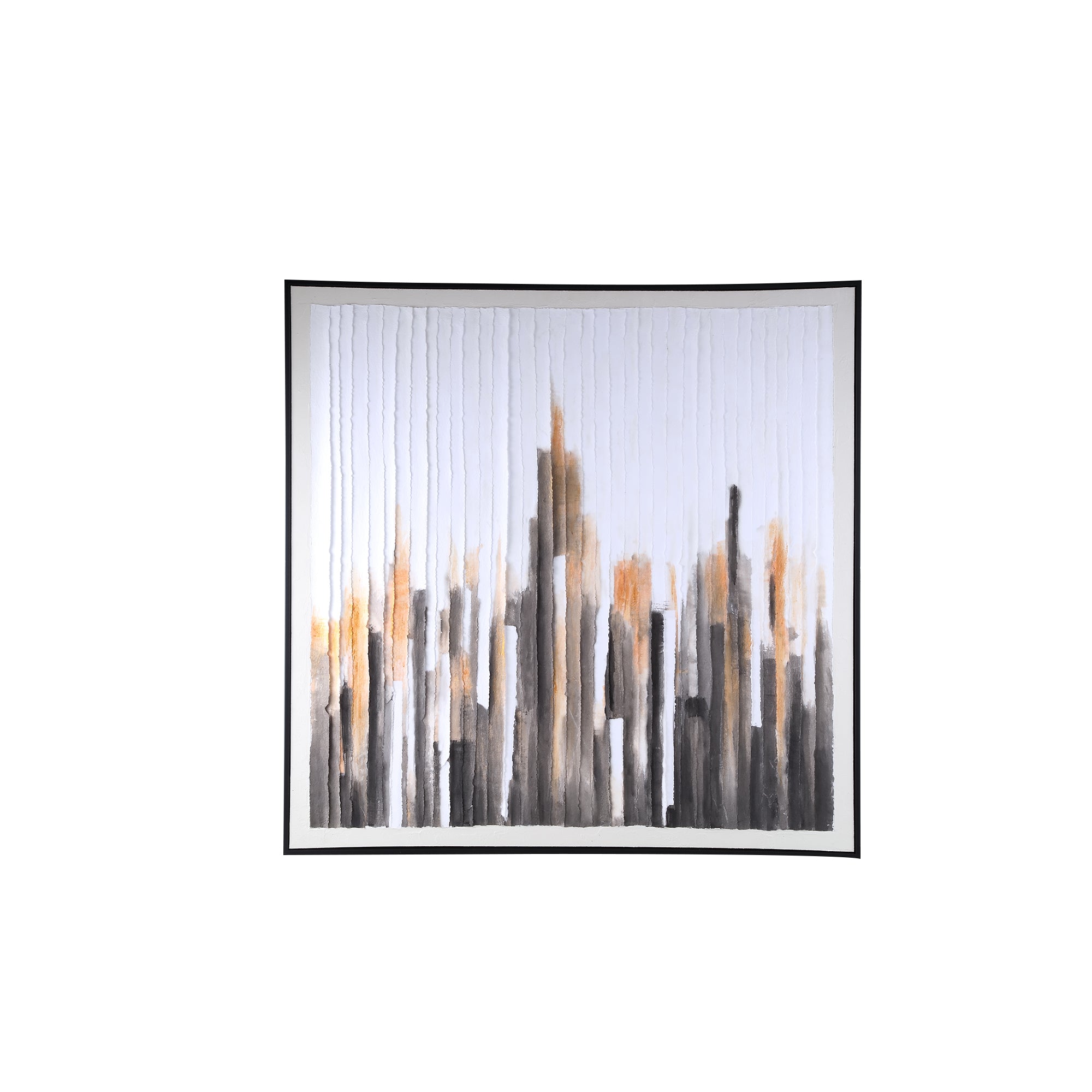 Gustas Ingelijst Wandpaneel Poly-strips Vierkant - depauwwonen