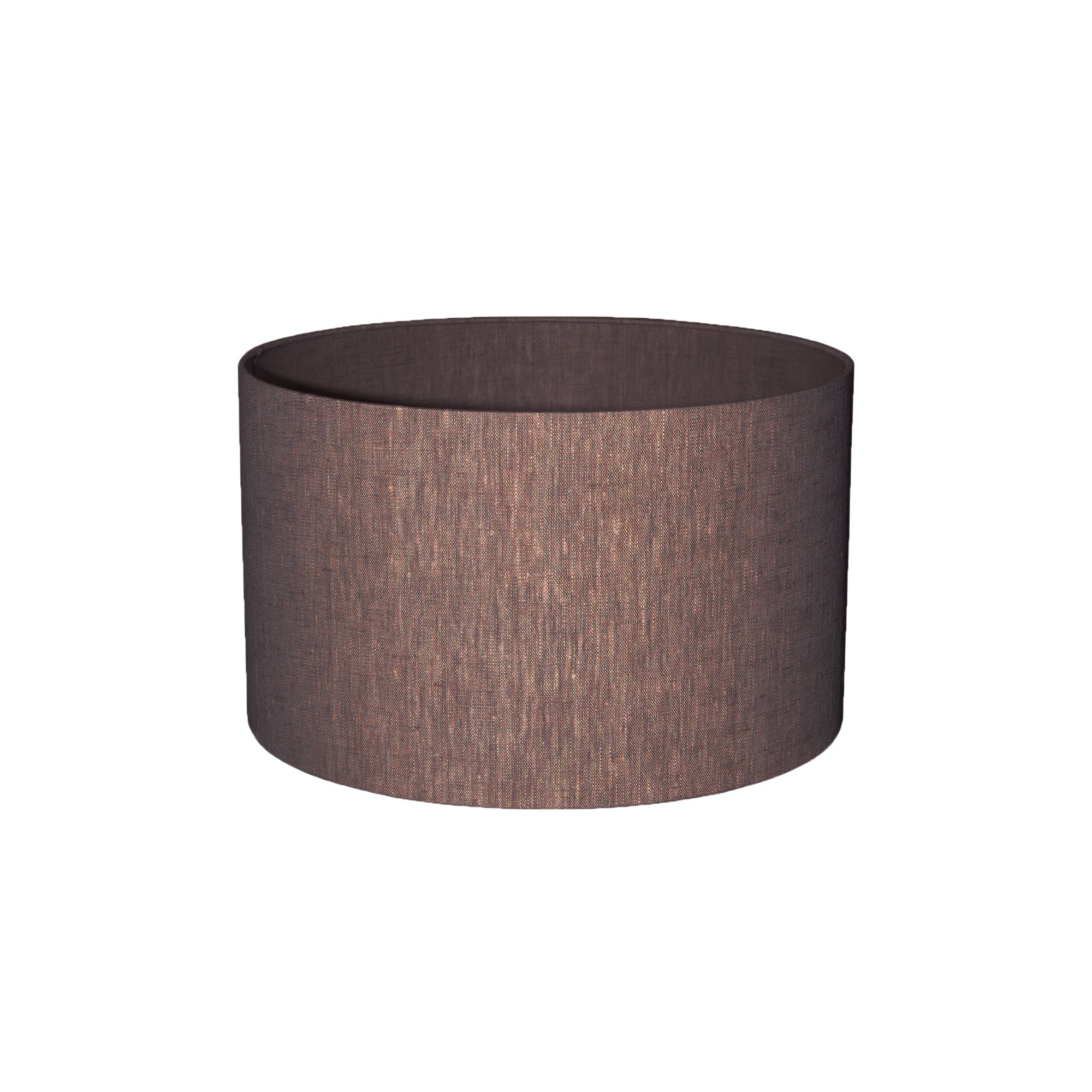 Rivvo Bruine Katoenen Linnen Lampenkap Rond Laag - depauwwonen