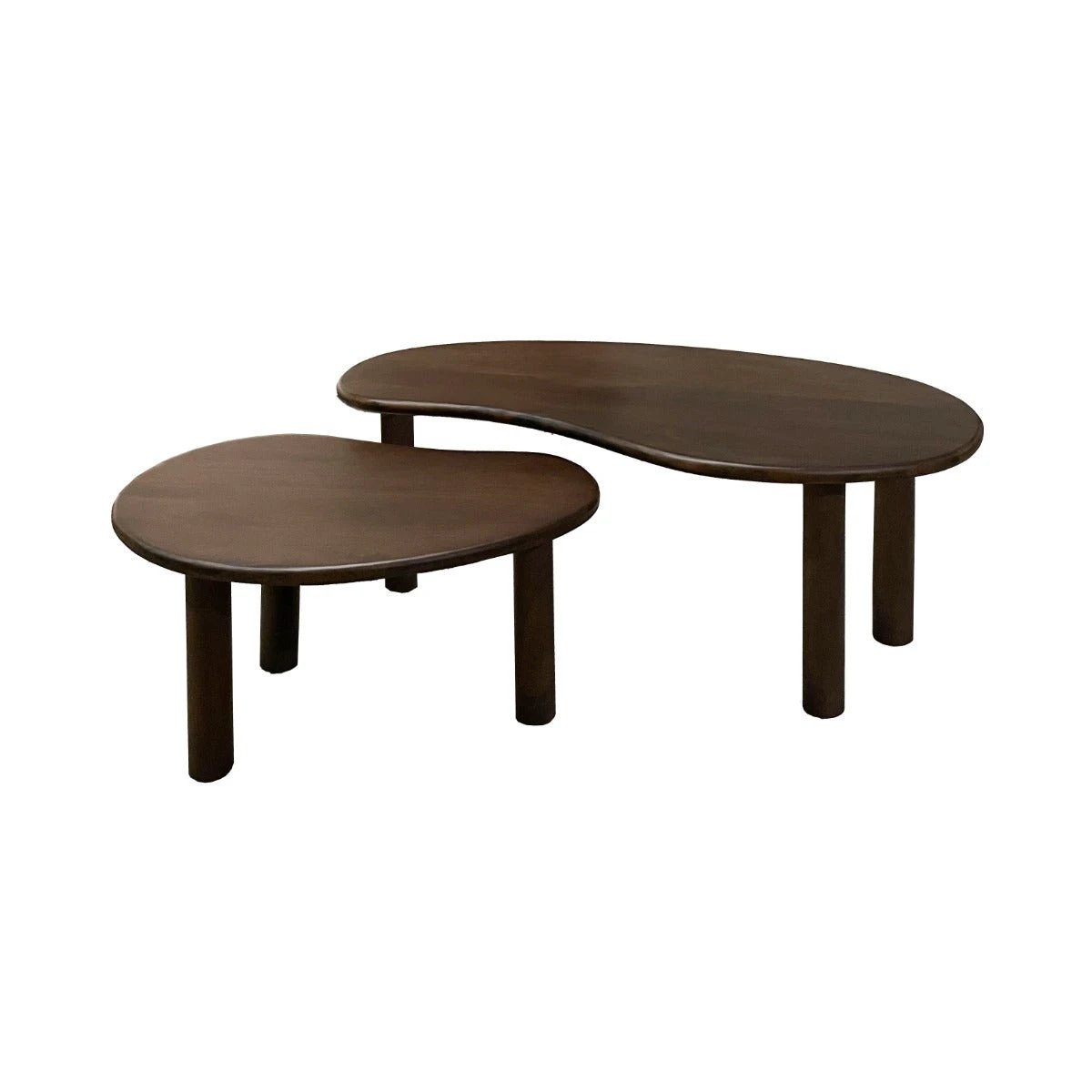 Salontafel Brix Nubi Bruin Set van 2 by Livingfurn