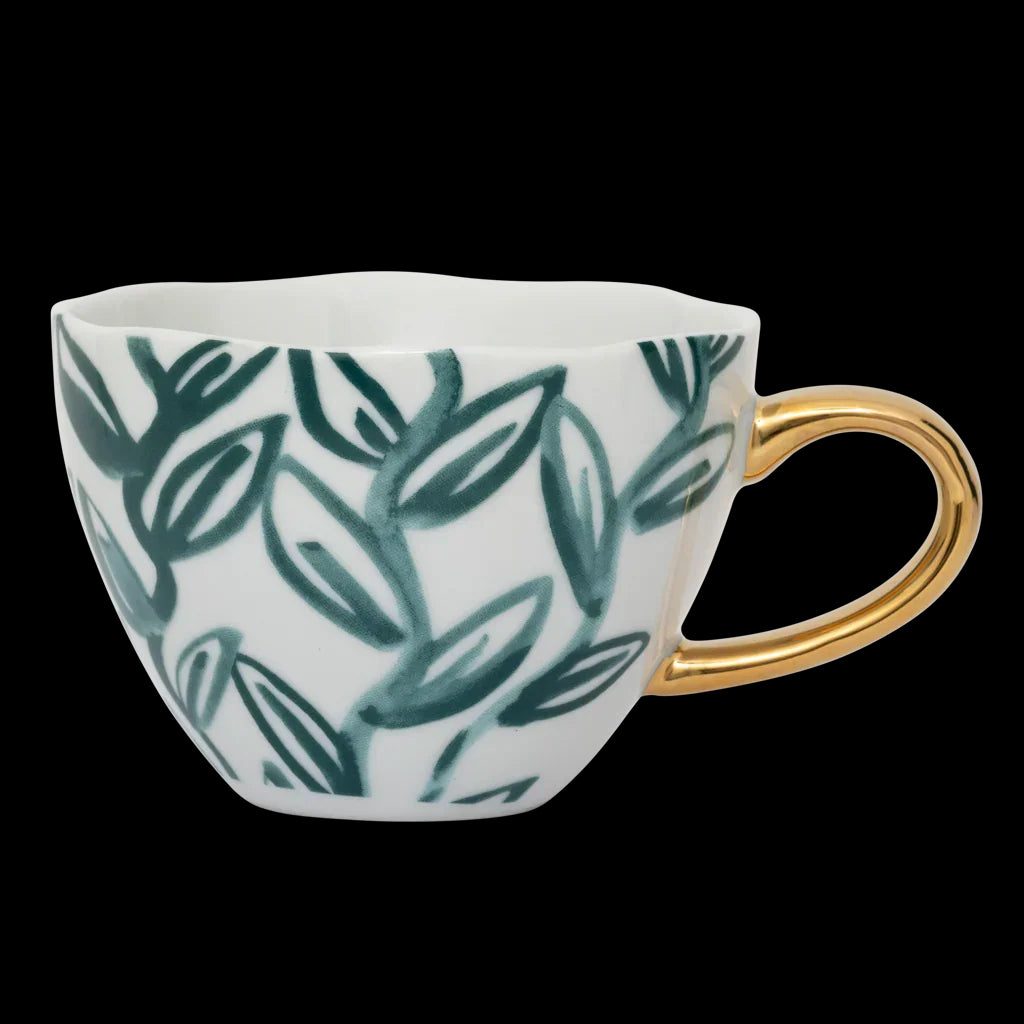 Good Morning kopje Cappuccino/Tea Leaves, Aqua by Urban Nature Culture