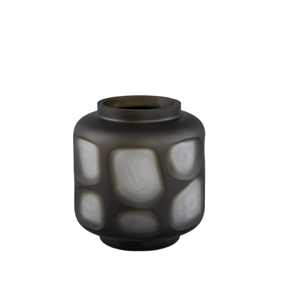 Azize Groene vaas van geslepen glas S by PTMD