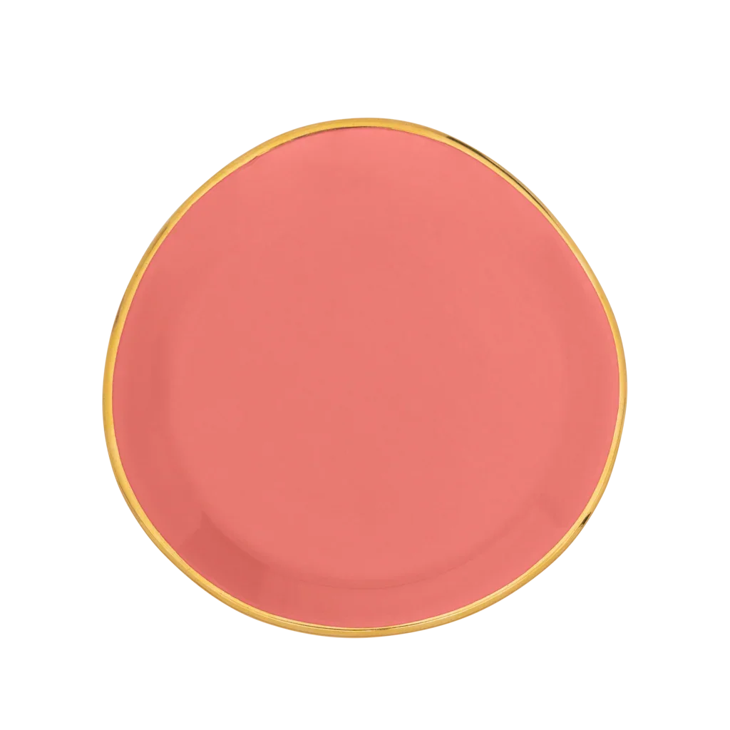 Good Morning bord Burnt Coral, Ø9 Cm by Urban Nature Culture