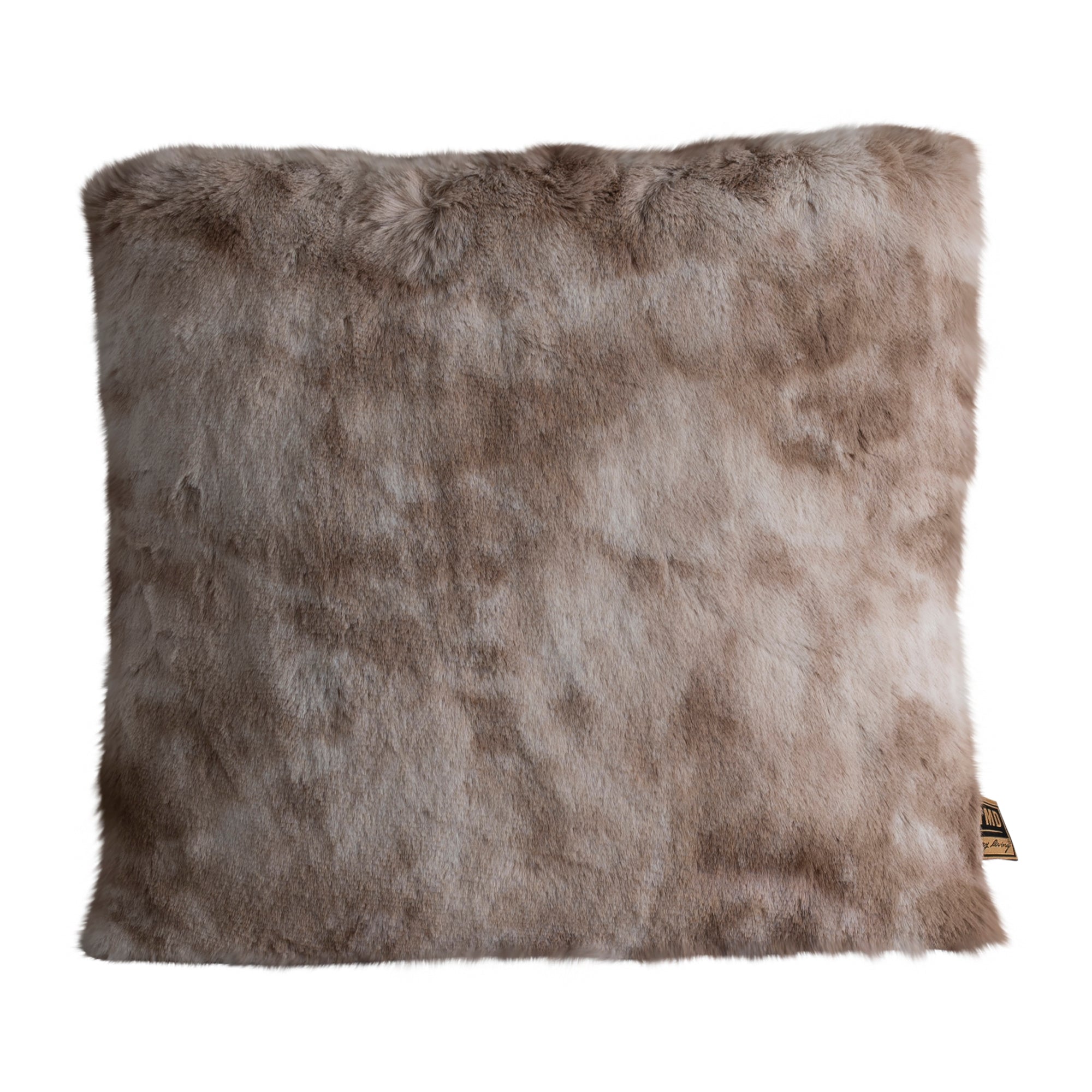 Linde Beige Faux Fur Kussen Vierkant S - depauwwonen