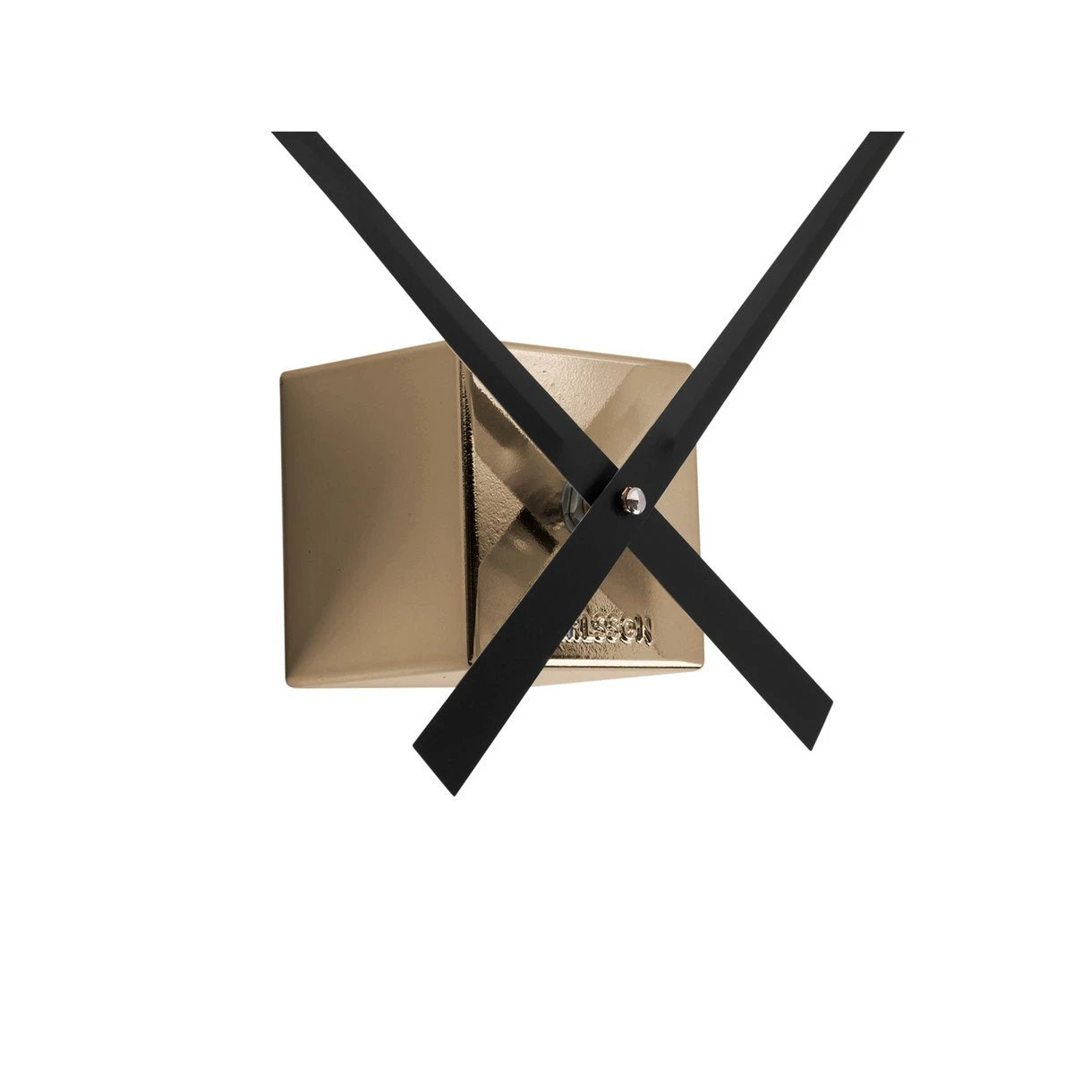 Wandklok DIY Kubiek Metallic Goud by Karlsson