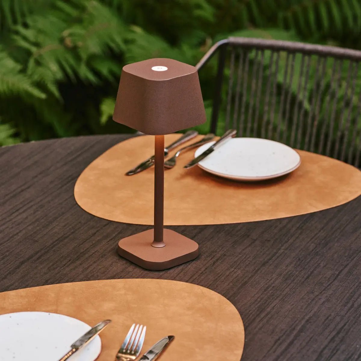 Tafellamp oplaadbaar Ava Mokka Bruin