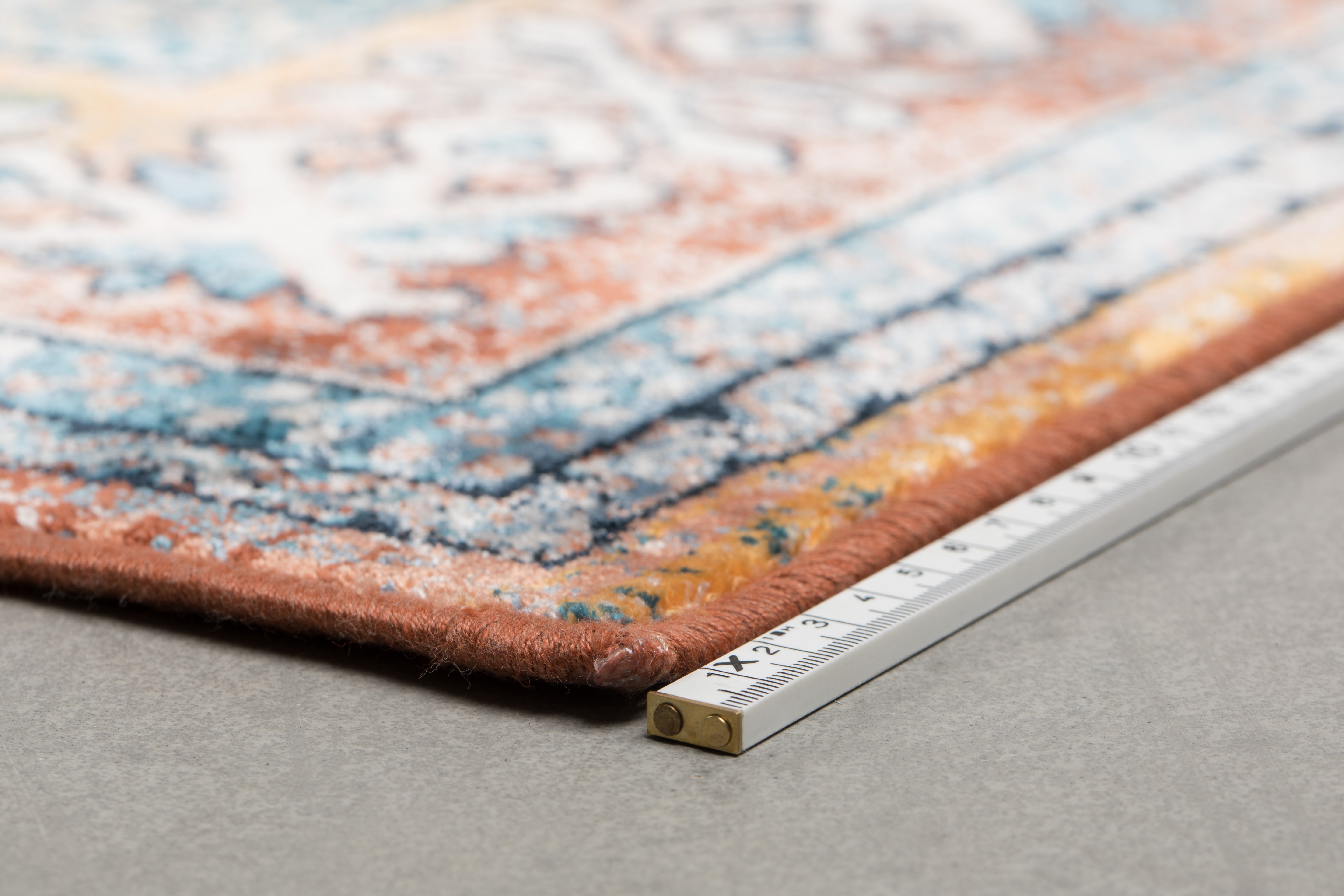 Carpet Mahal Blue/Brick 200x300