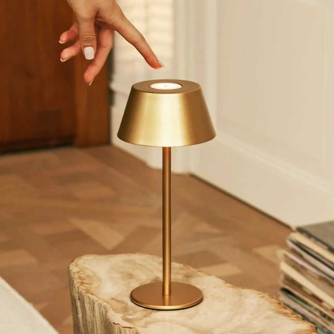 Tafellamp oplaadbaar Milou Gold by Tavellio - Amsterdam