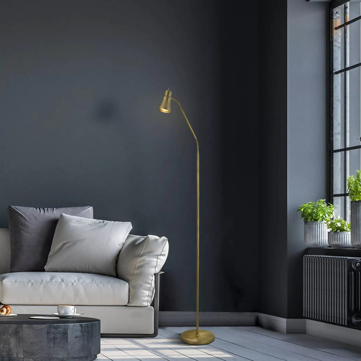 Vloerlamp Jolly - Antique Brass by Searchlight
