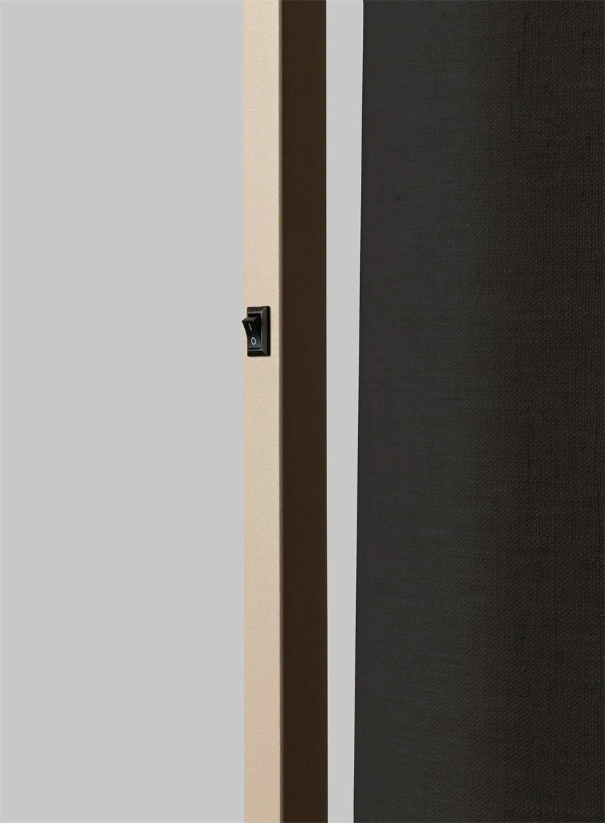 Vloerlamp Boston, zand met zwarte kap Ø25 x 45cm by it's about RoMi