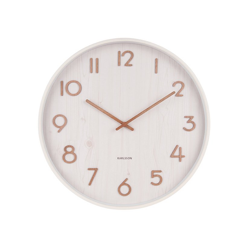 Wandklok Puur Groot Wit