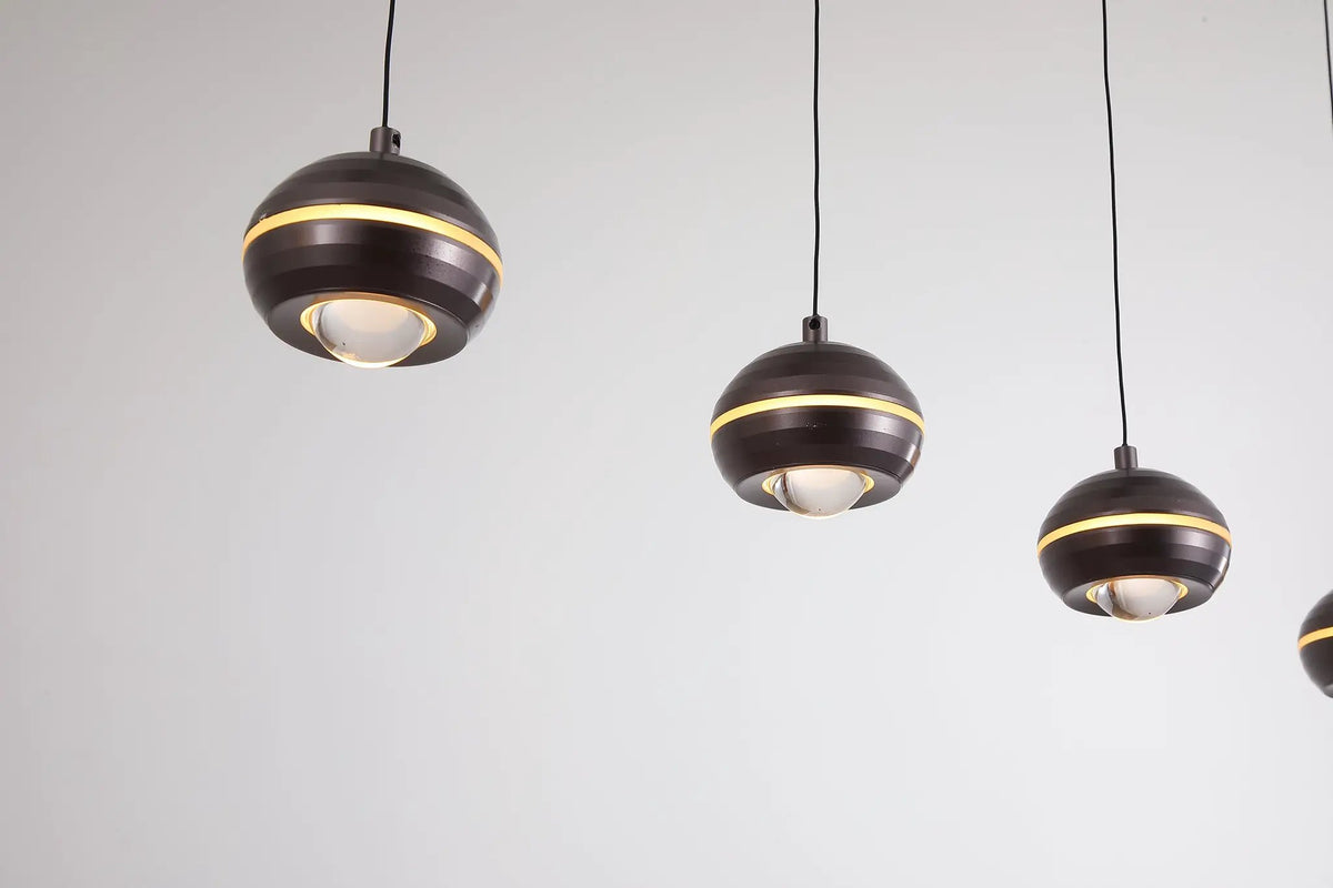 Hanglamp Meteor 5-lichts - Black Nickel by Searchlight