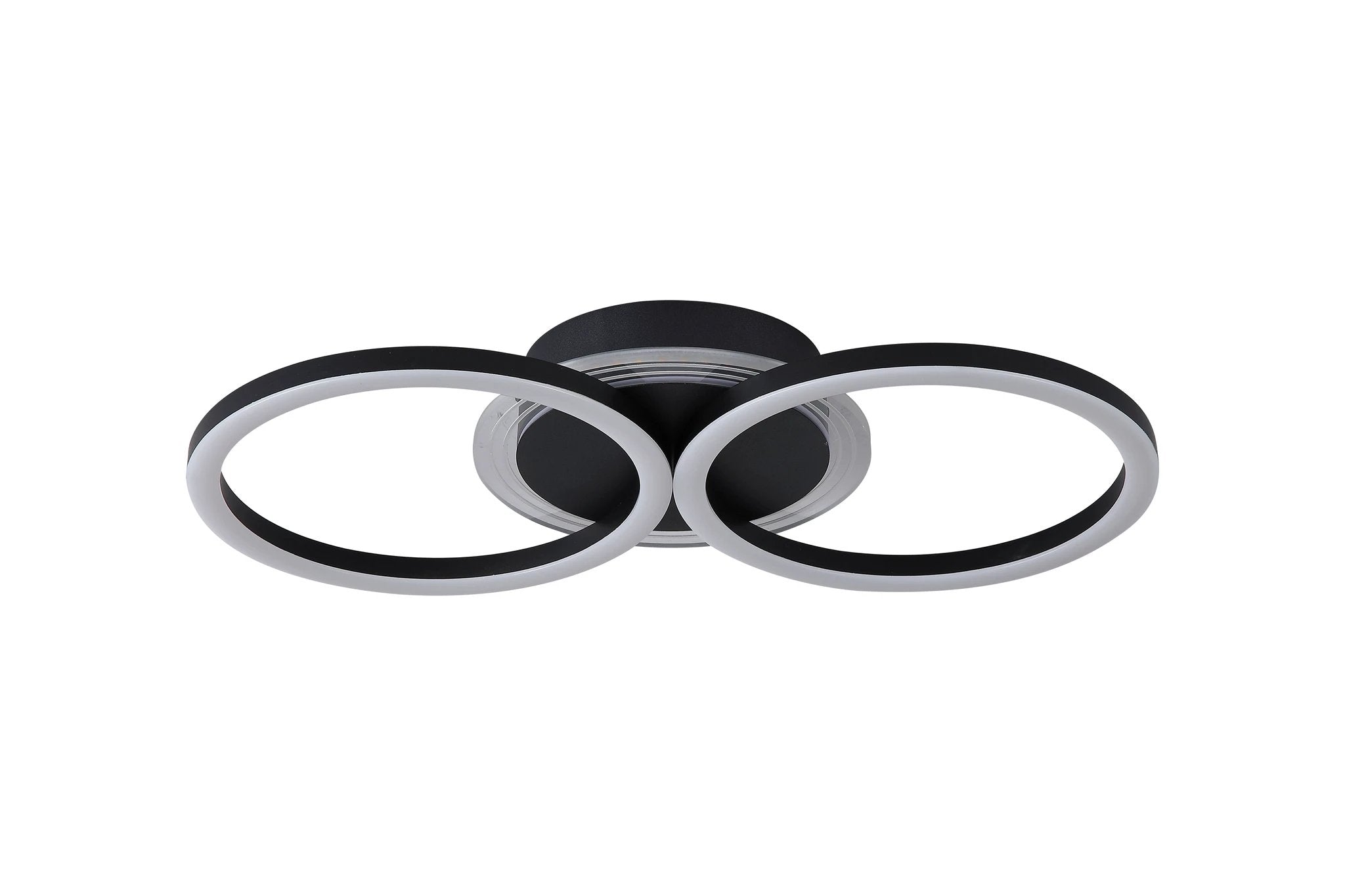 Plafondlamp Contour LED, Matt Black by Searchlight