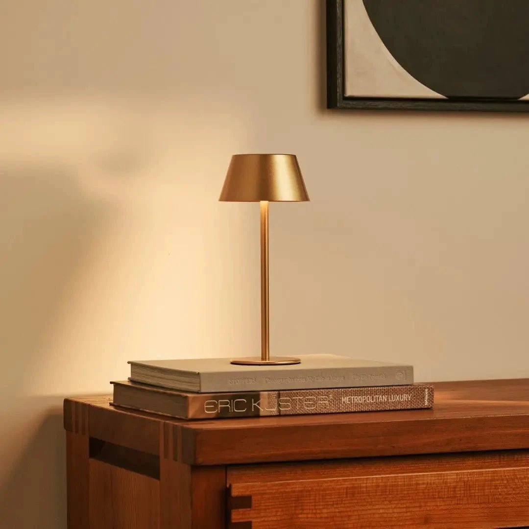 Tafellamp oplaadbaar Milou Gold by Tavellio - Amsterdam