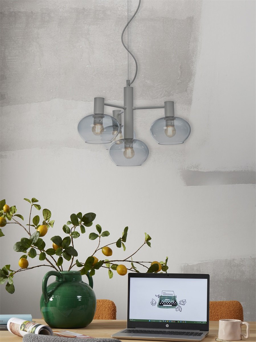 Hanglamp Bologna - Grijs - 43x43x34cm