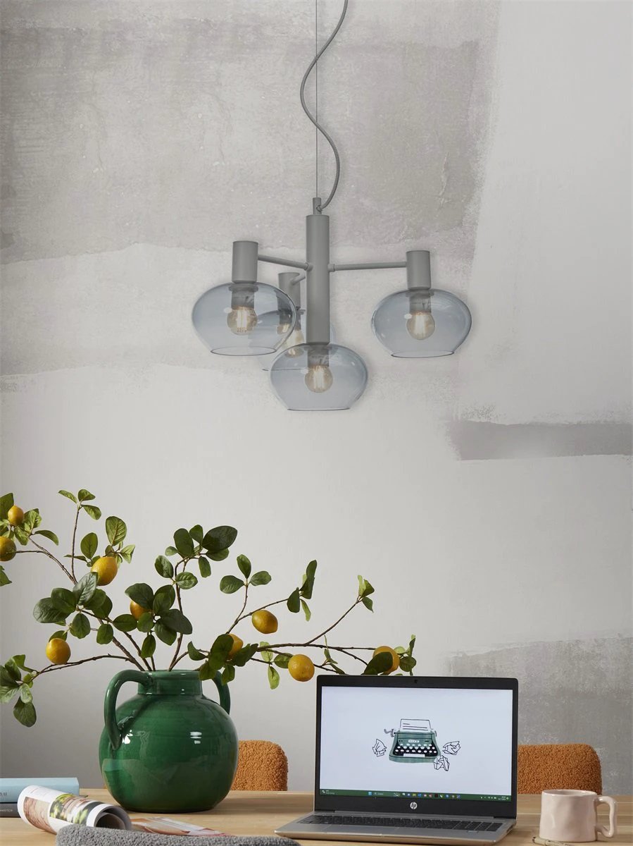 Hanglamp Bologna - Grijs - 43x43x34cm by it's about RoMi