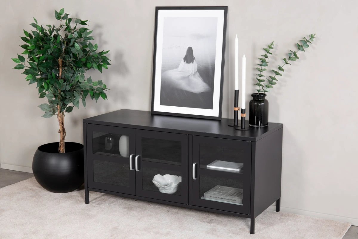 TV-meubel Acero 48 x 58 x 120 Zwart by LYNDE