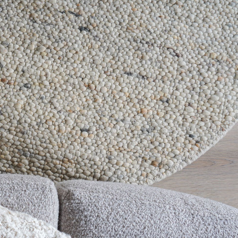 Vloerkleed Stone Beige - Kiezelvormig 200 x 280 cm