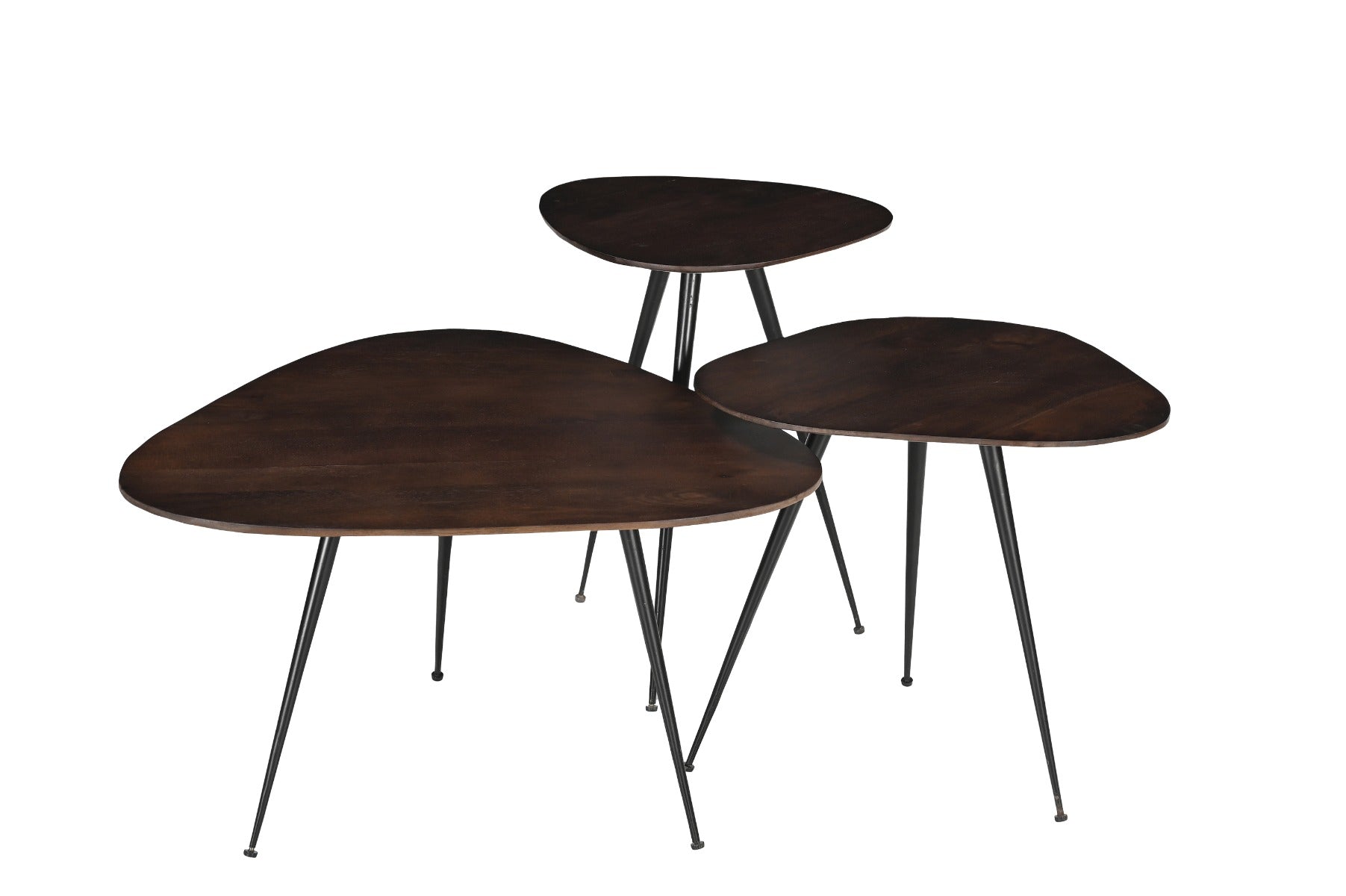 Salontafel Brix Loua Bruin set van 3