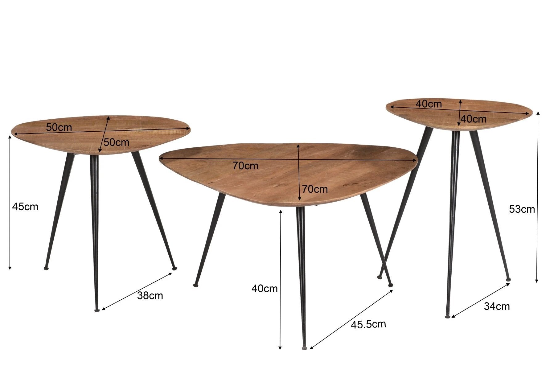 Salontafel Brix Loua set van 3 by Brix
