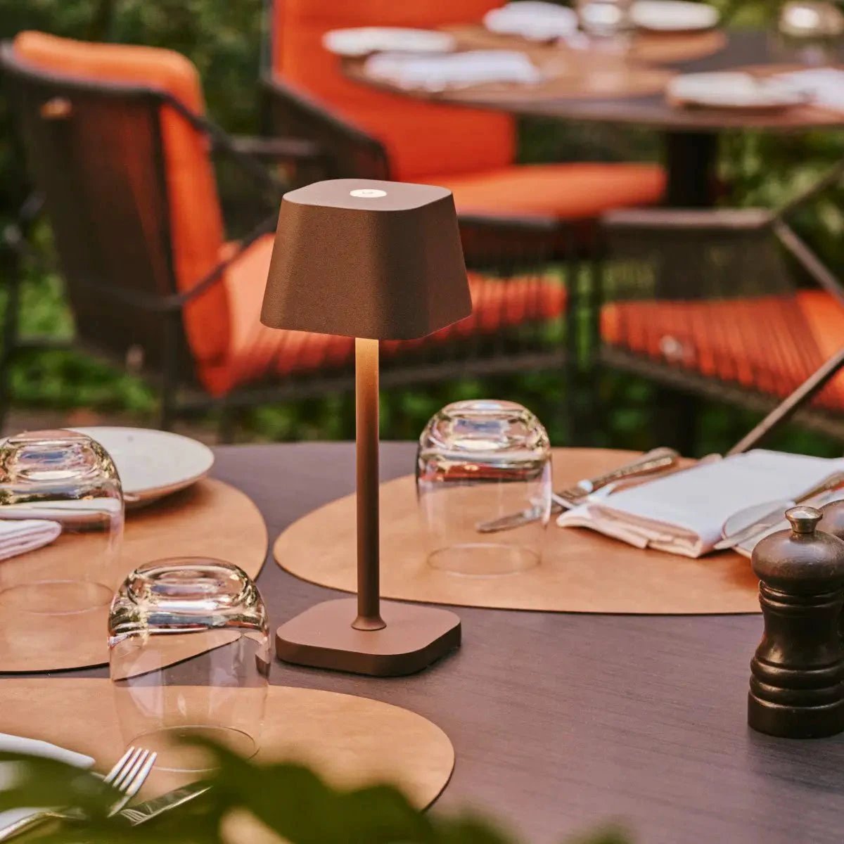 Tafellamp oplaadbaar Ava Mokka Bruin by Tavellio - Amsterdam