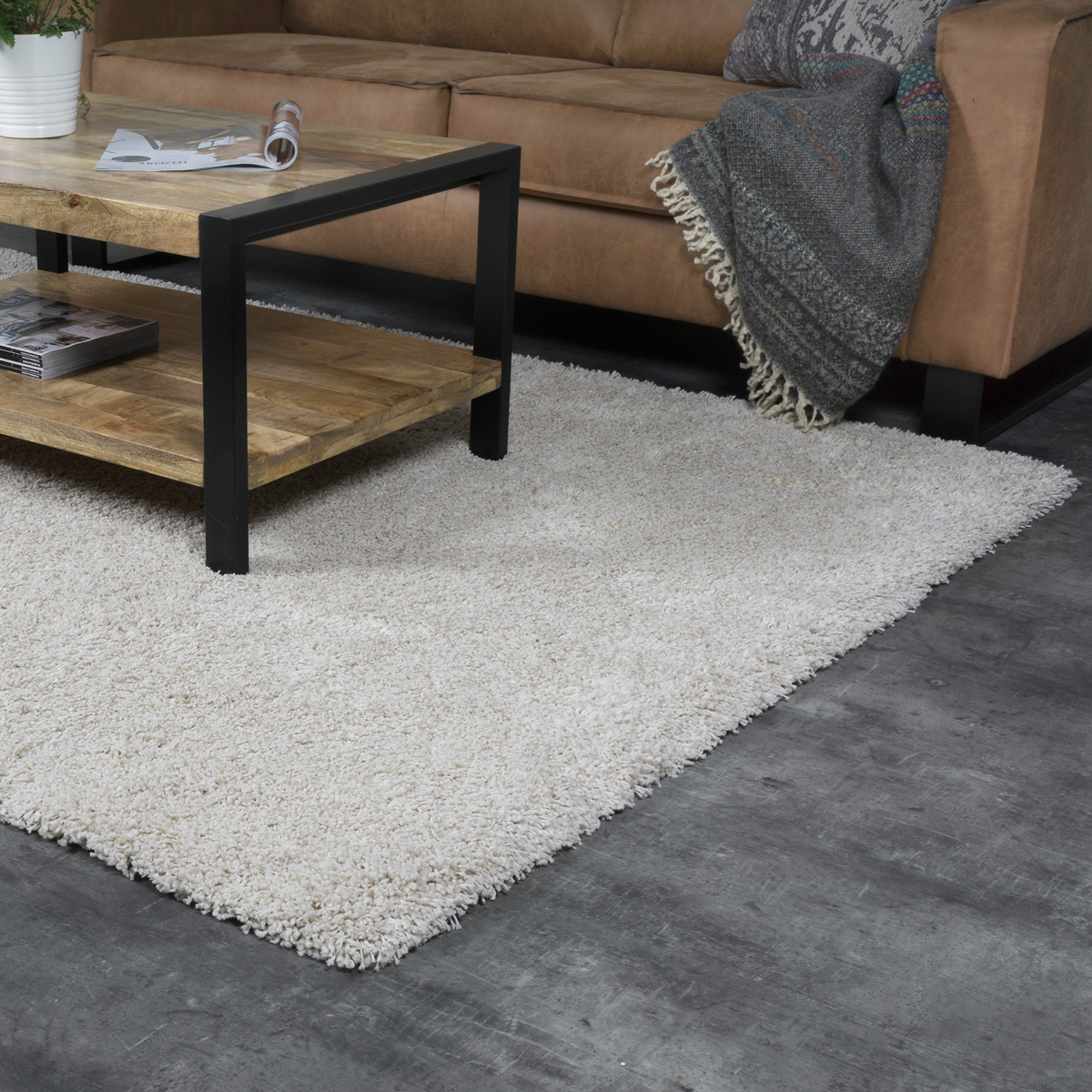 Vloerkleed Milano Creme 200 x 290 cm