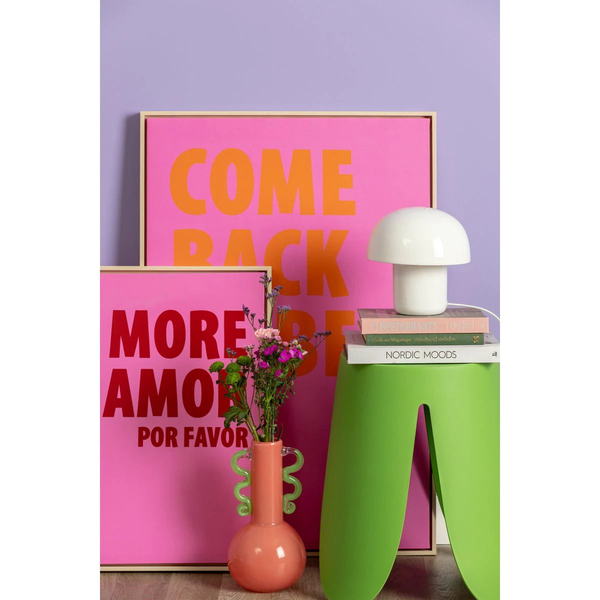 Tafellamp Dikke Paddestoel Mini Wit by Leitmotiv