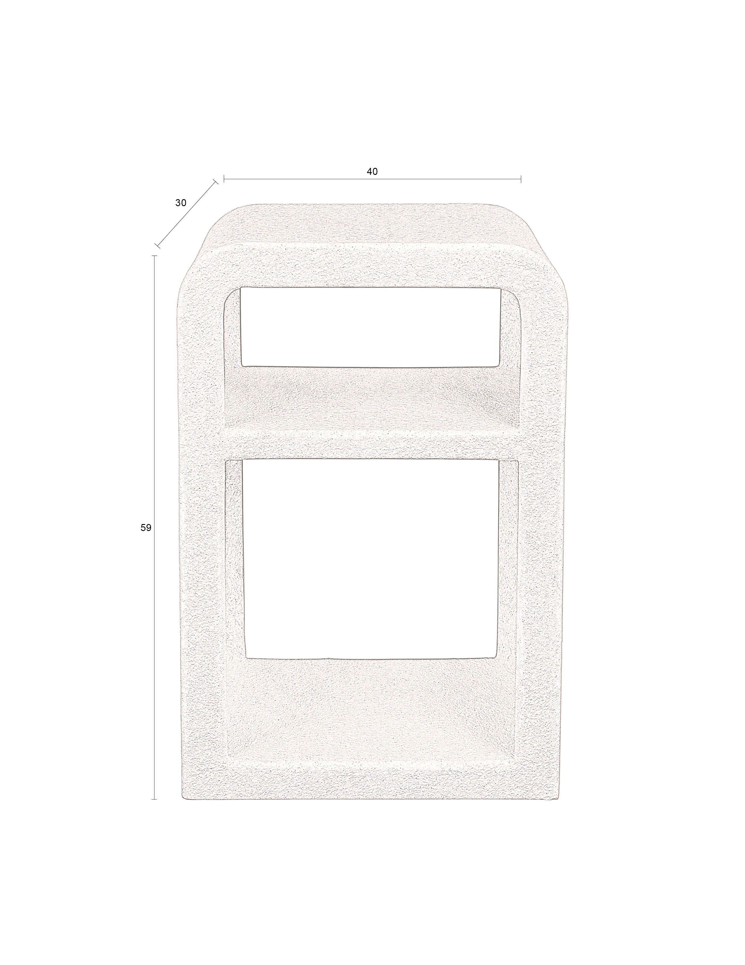 Bijzettafel Veda by Dutchbone