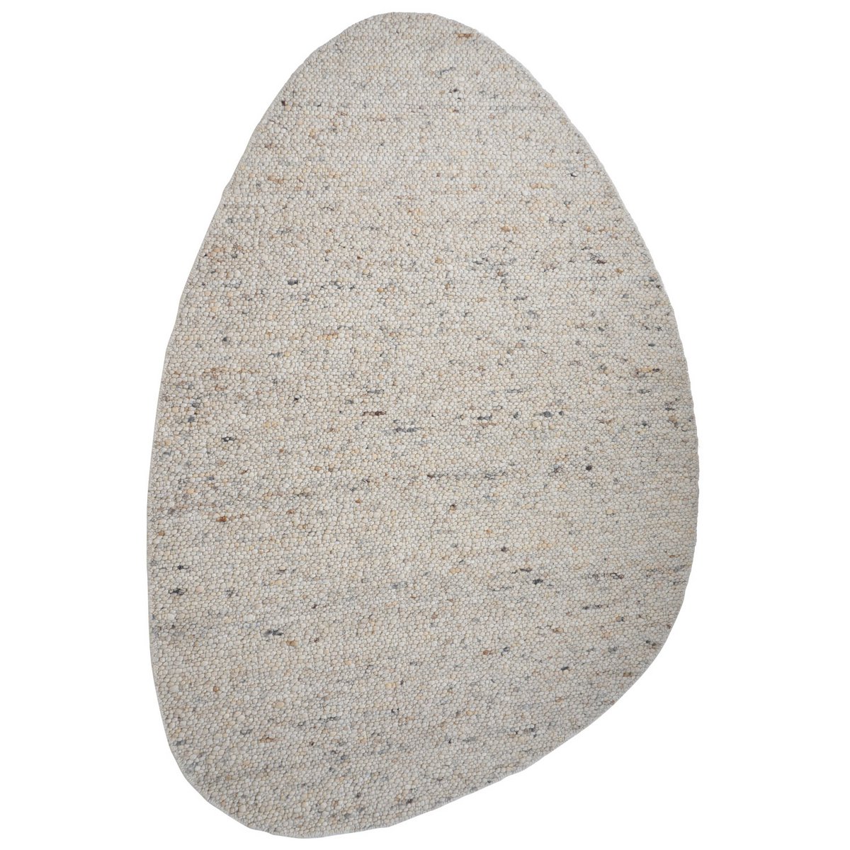 Vloerkleed Stone Beige - Kiezelvormig 160 x 230 cm