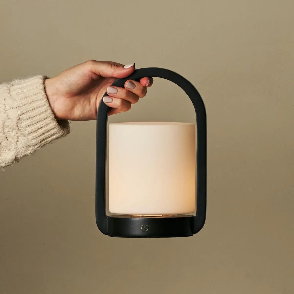 Tafellamp oplaadbaar George donkerbruin hout