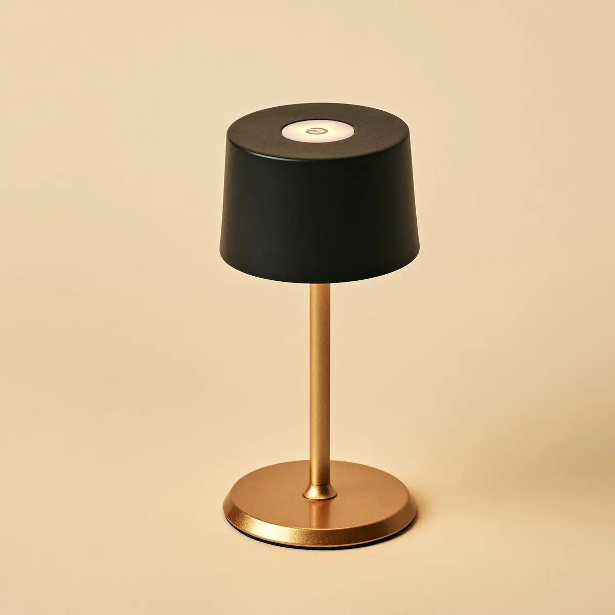 Tafellamp oplaadbaar David Zwart & Goud 2 op 1 met verstelbare hoogte