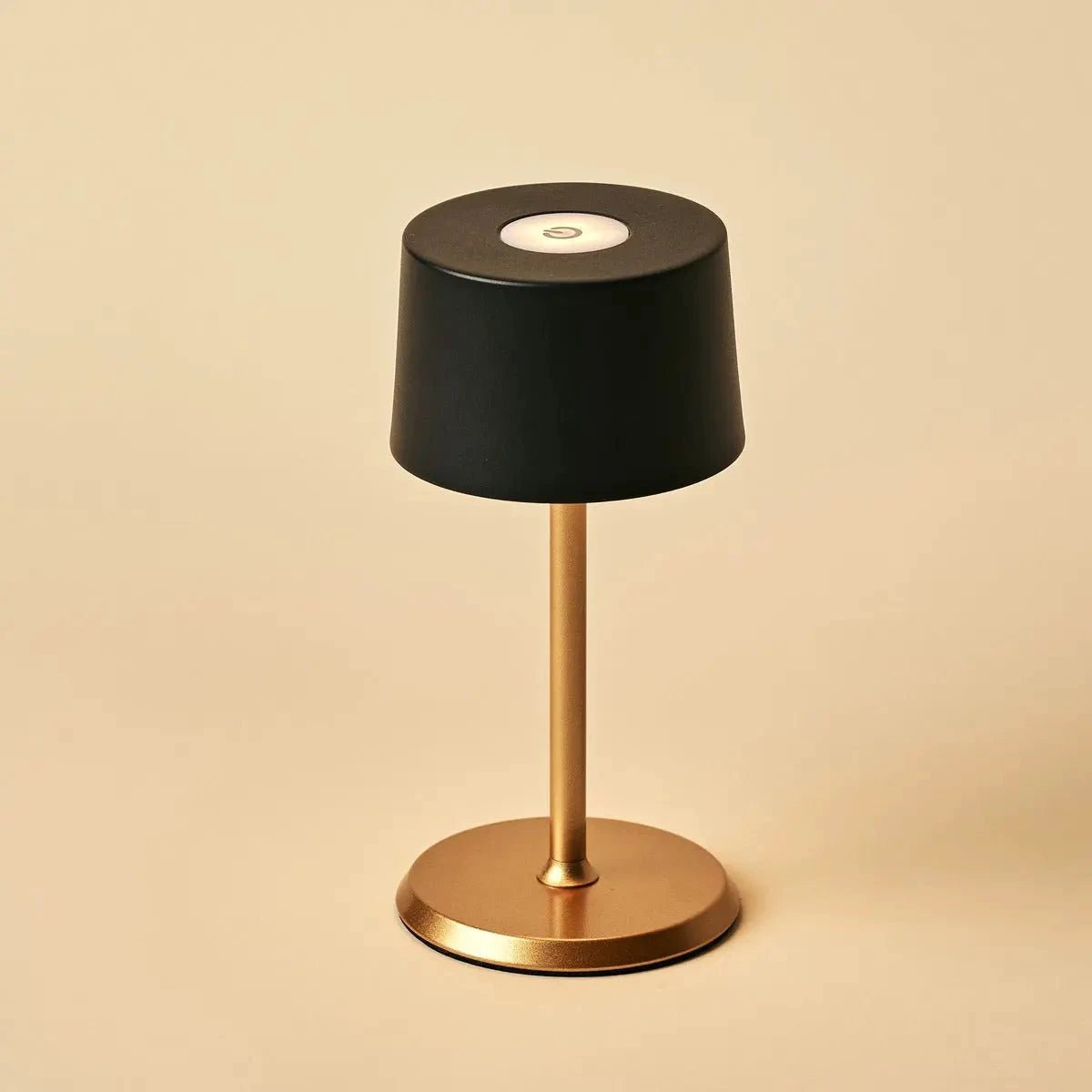 Tafellamp oplaadbaar David Zwart & Goud 2 op 1 met verstelbare hoogte by Tavellio - Amsterdam