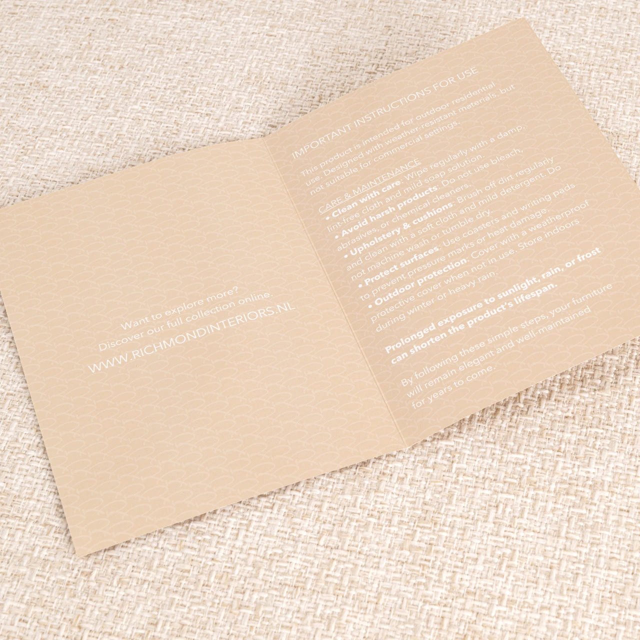 Buitenbank Dawson hoekbank alpine-beige by Richmond Interiors