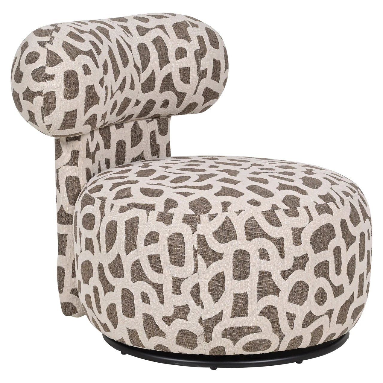 Loungestoel Kaya gevlochten bruin by Richmond Interiors
