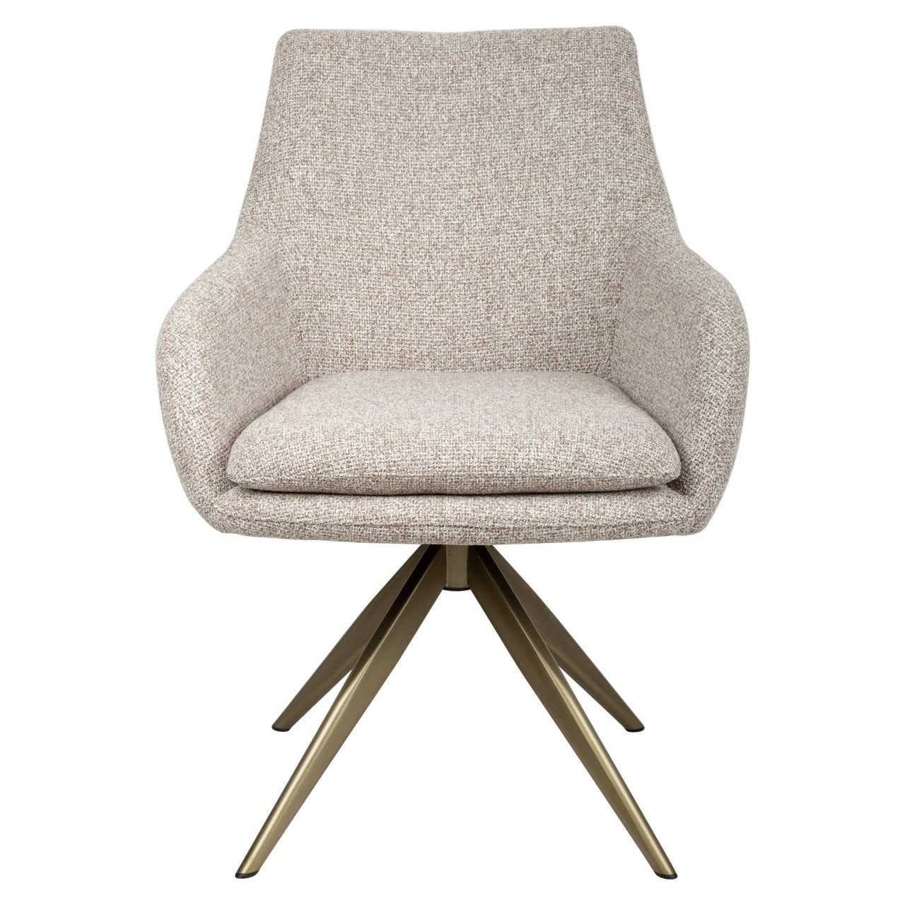 Eetkamerstoel Lisonne cayennebruin draaibaar vlamvertragend by Richmond Interiors