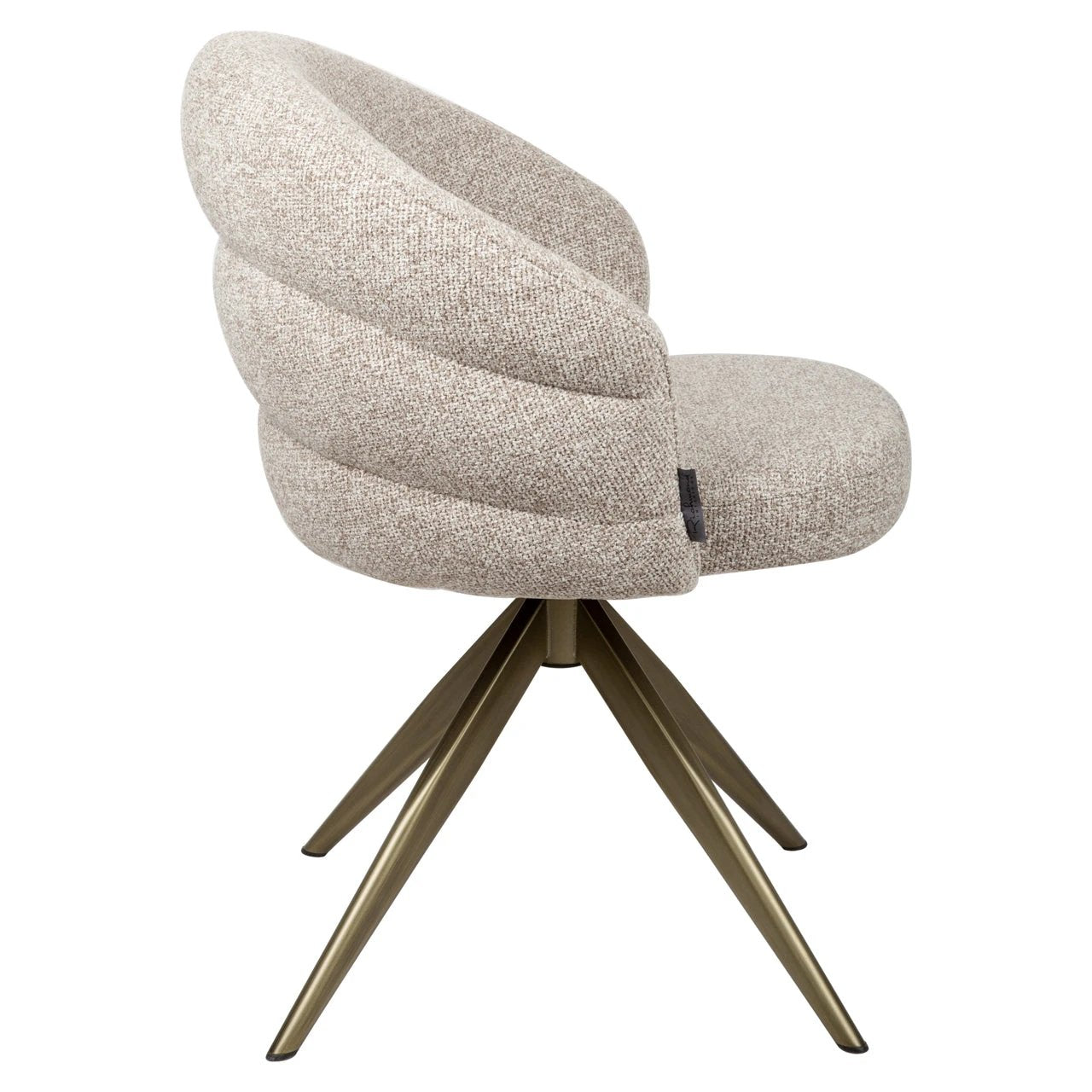 Eetkamerstoel Zendaya cayennebruin draaibaar vlamvertragend by Richmond Interiors