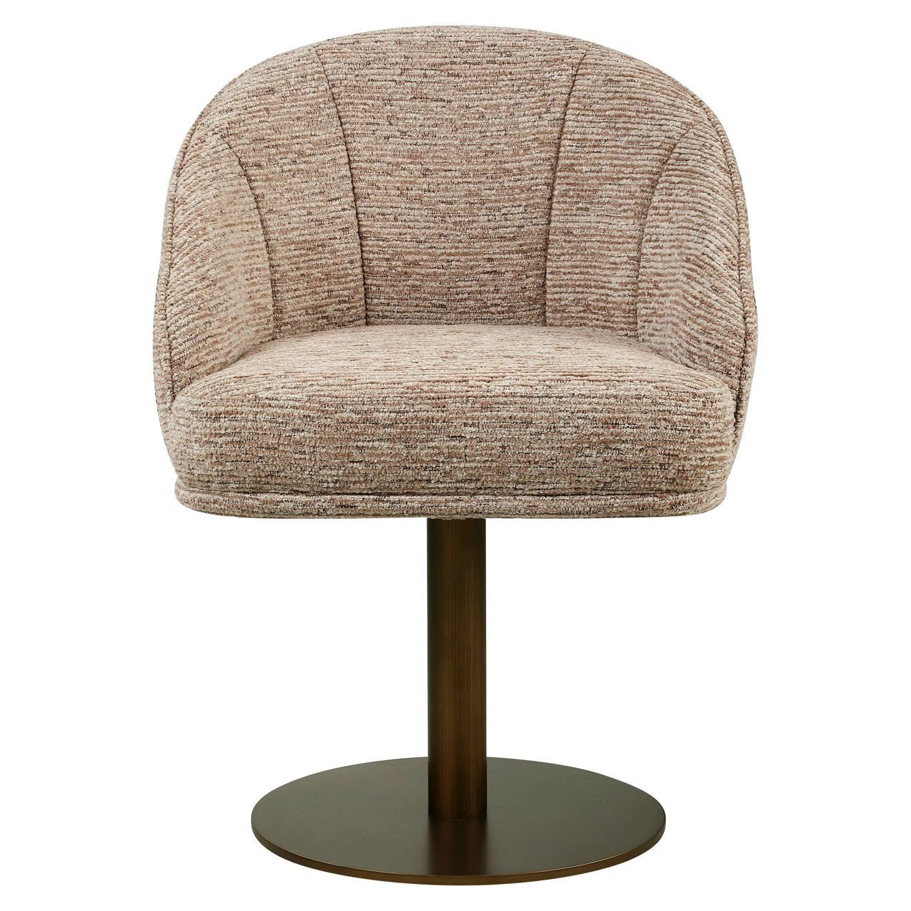Eetkamerstoel Beverly mokka lineair draaibaar by Richmond Interiors