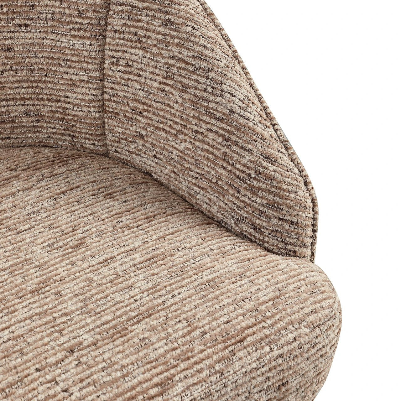 Eetkamerstoel Beverly mokka lineair draaibaar by Richmond Interiors