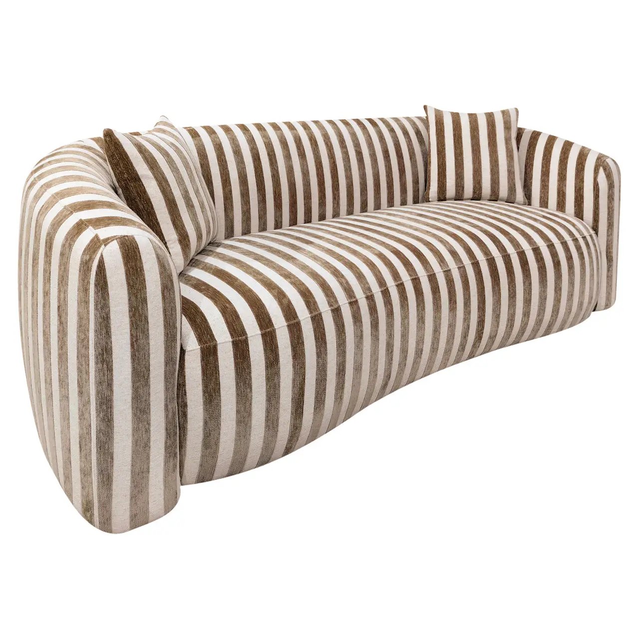 Bank Luxandra gestreept zand by Richmond Interiors