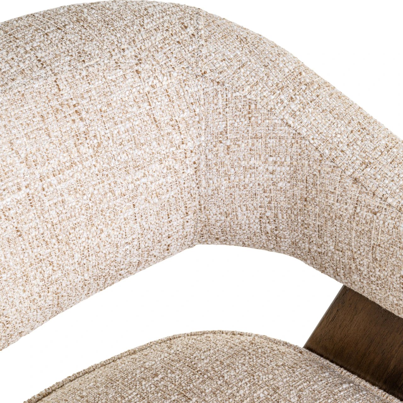 Eetkamerstoel Mori crème tweed vlamvertragend by Richmond Interiors