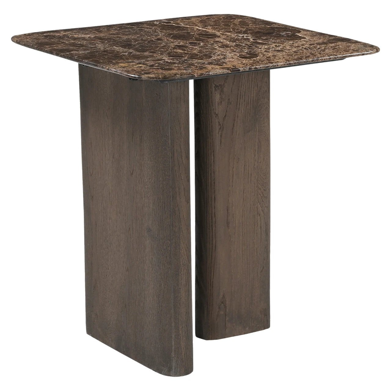 Bijzettafel Castello met gerookt houtskoolkleurig marmeren blad by Richmond Interiors