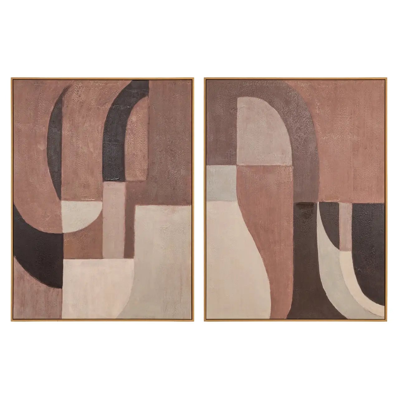 Wanddecoratie Tatu rechts bruin by Richmond Interiors