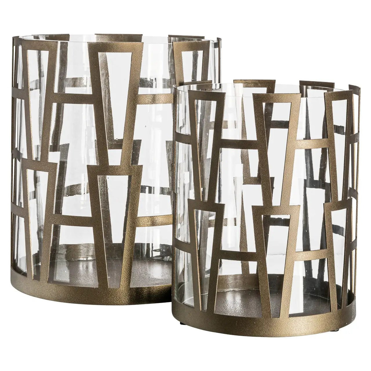 Windlicht Shandy antiek messing klein by Richmond Interiors